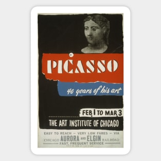 Picasso – 40 Years Of His Art (1936) Sticker